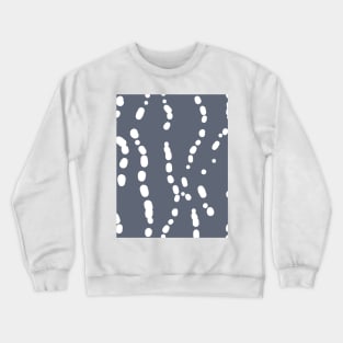 Blue white abstract underwater bubbles Crewneck Sweatshirt